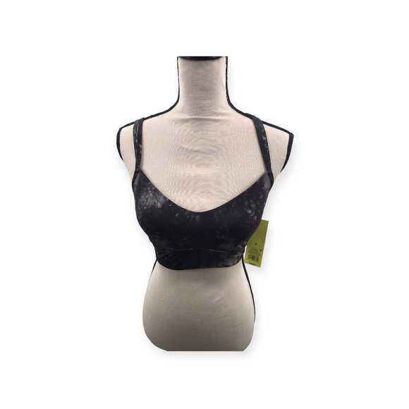 All in Motion™ Womens Printed Low Support Strappy Long Line Bra Black Print Medi - Picture 1 of 4